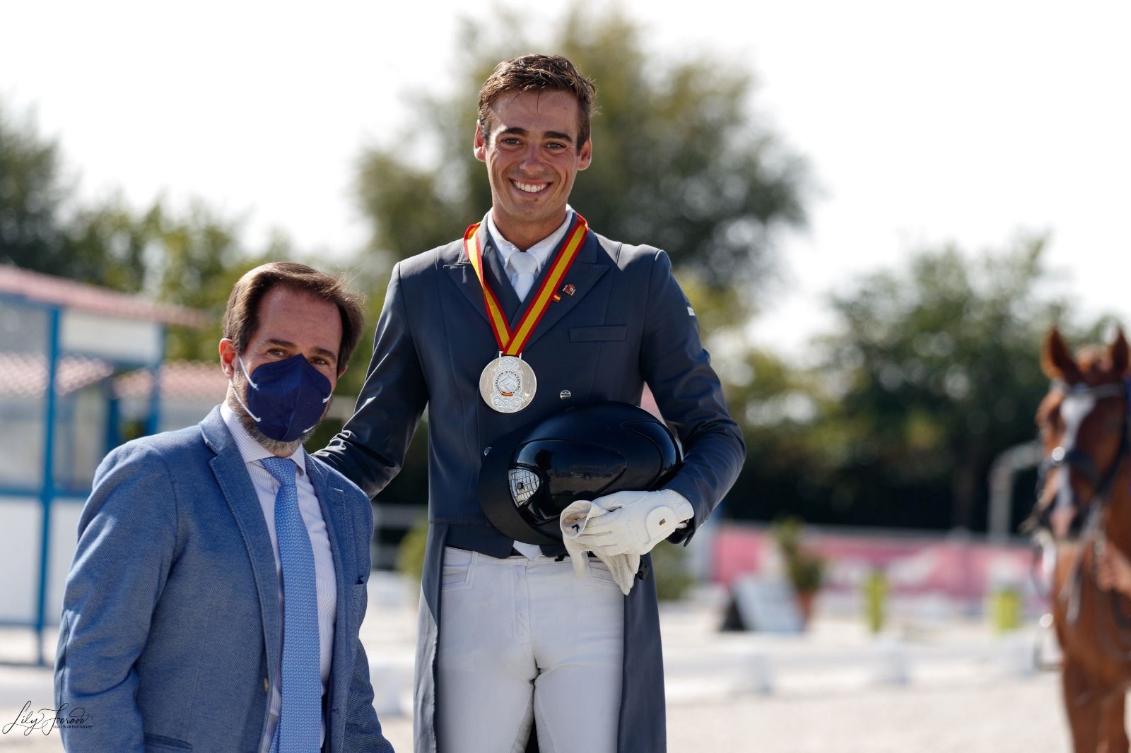 Gran actuación de Diego Martínez Del Moral en el Campeonato de España de Doma Clásica U25